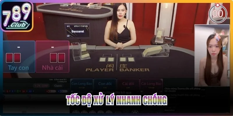 Tốc độ xử lý nhanh chóng