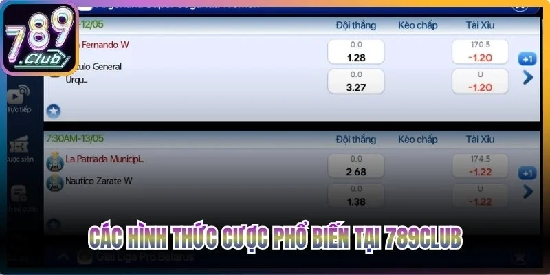 Các hình thức cược phổ biến tại 789club