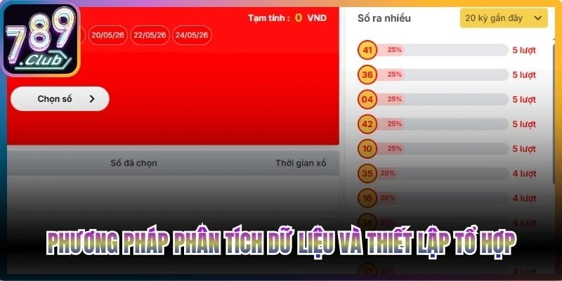 Phương pháp phân tích dữ liệu và thiết lập tổ hợp để tính toán tỷ lệ